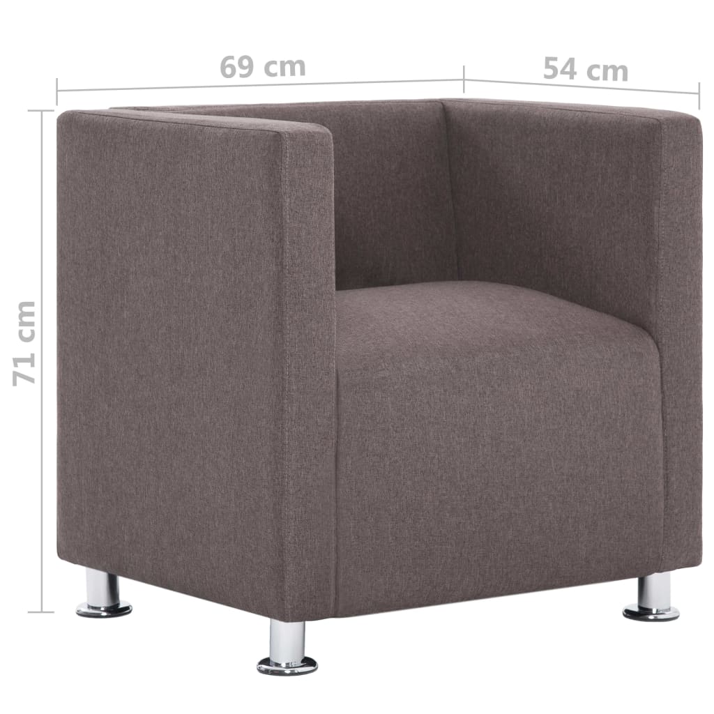 Fauteuil kubus stof