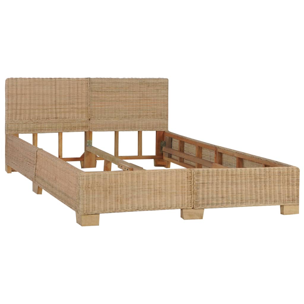 Bedframe natuurlijk rattan 180x200 cm