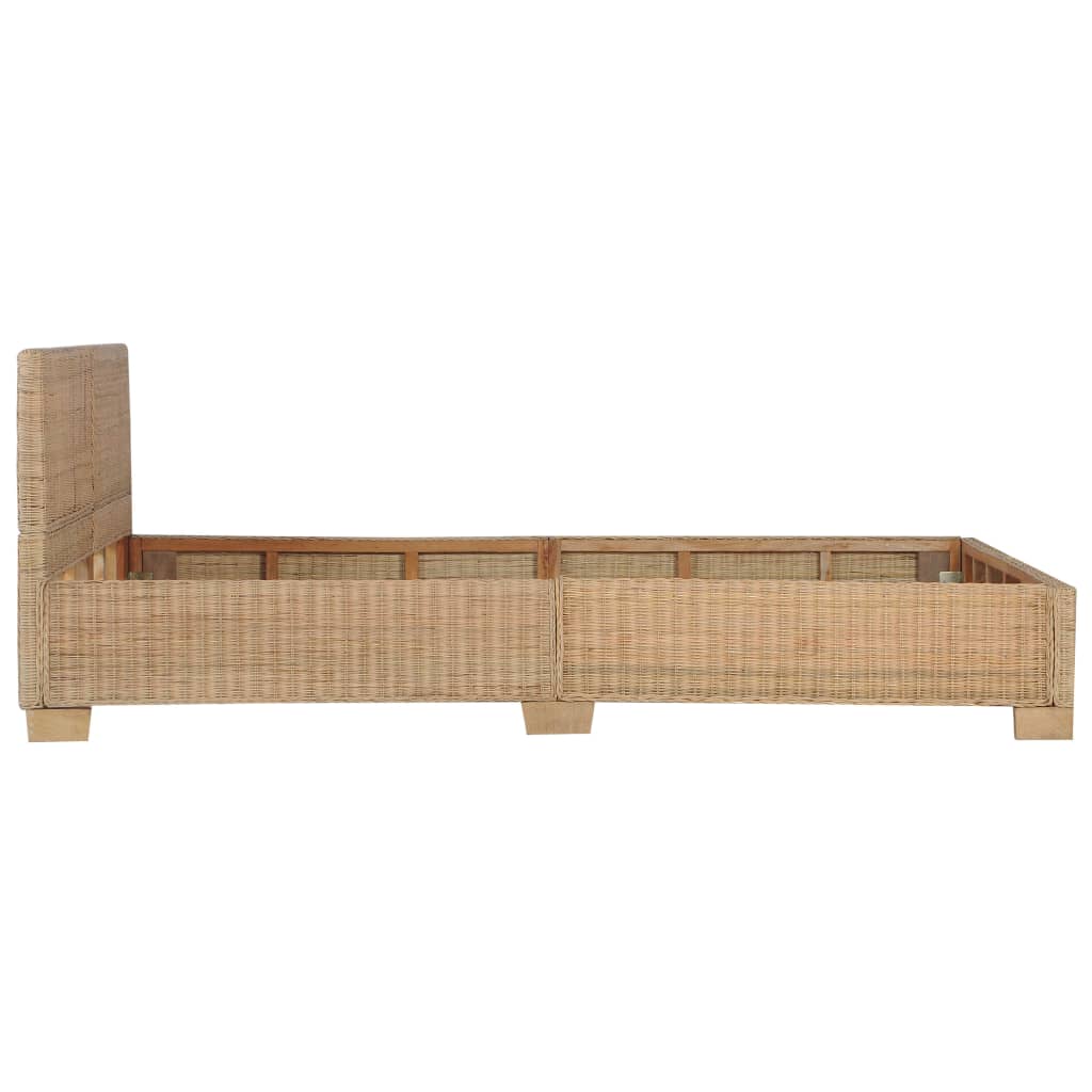 Bedframe handgeweven echt rattan 140x200 cm