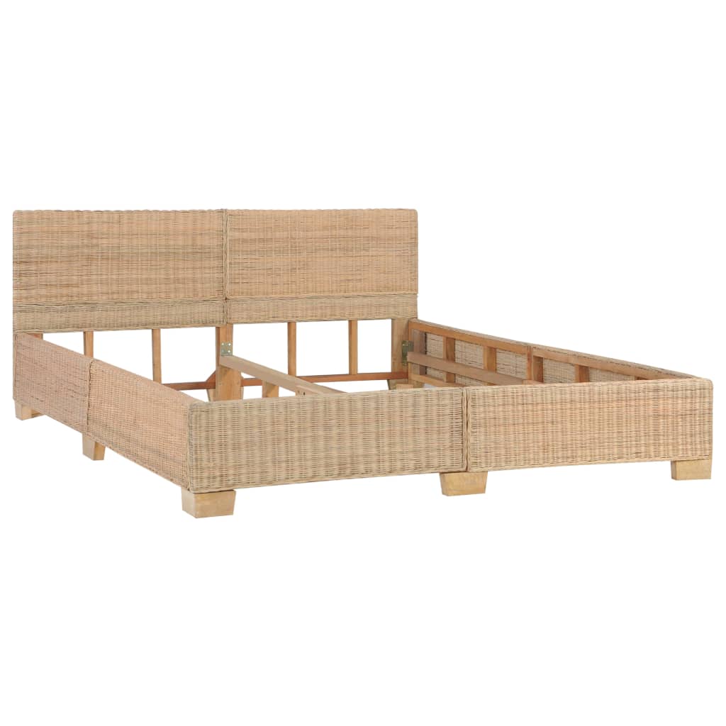 Bedframe natuurlijk rattan 180x200 cm