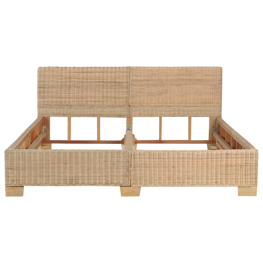 Bedframe natuurlijk rattan 180x200 cm