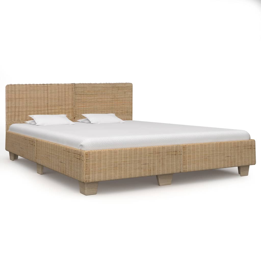 Bedframe natuurlijk rattan 180x200 cm