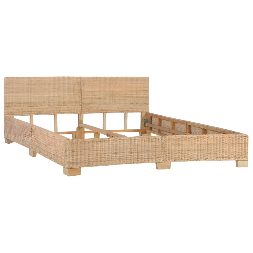 Bedframe natuurlijk rattan 180x200 cm