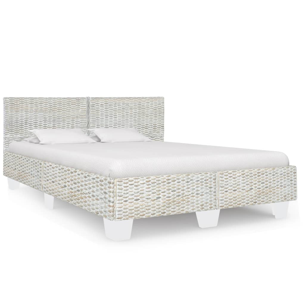 Bedframe handgeweven echt rattan 140x200 cm