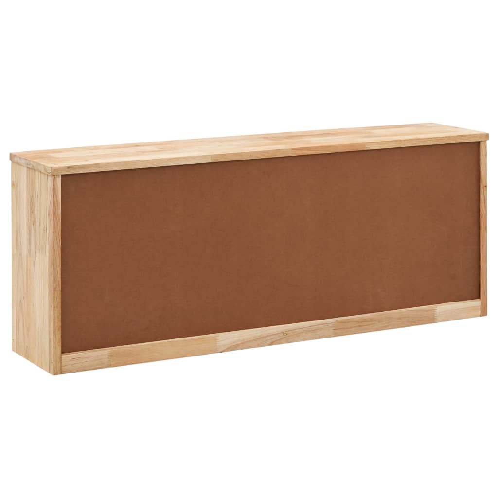 Banc rangement chaussures 94x20x38 cm bois de noyer massif