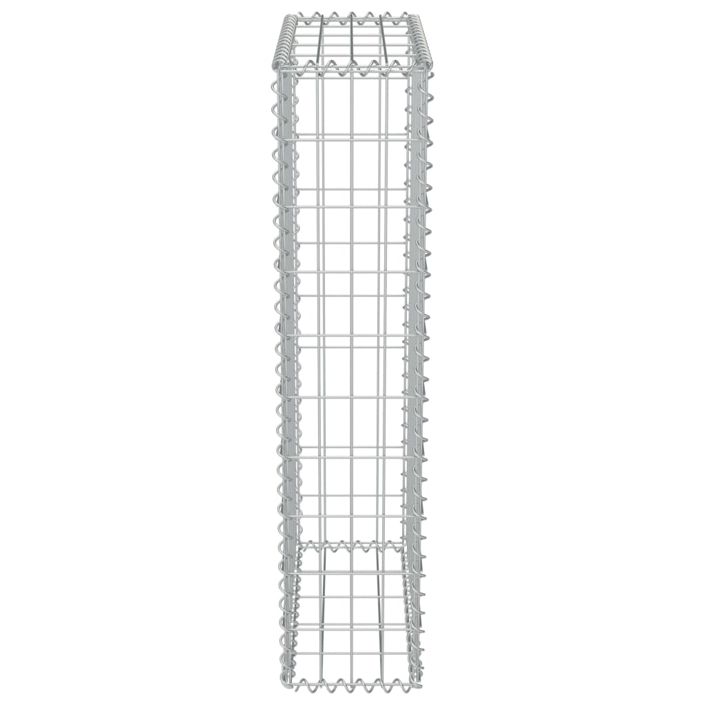 Schanskorfmuur met deksels 600x50x50 cm gegalvaniseerd staal