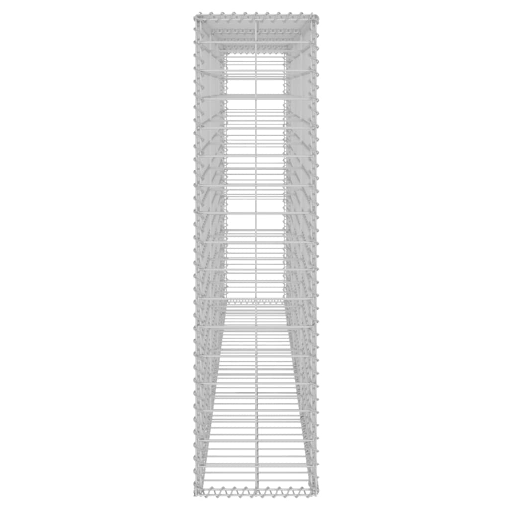 Schanskorfmuur met deksels 900x50x50 cm gegalvaniseerd staal