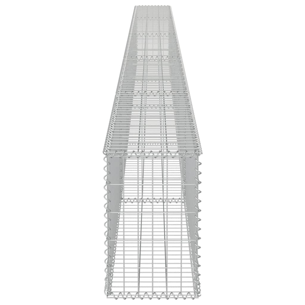 Schanskorfmuur met deksels 900x50x50 cm gegalvaniseerd staal