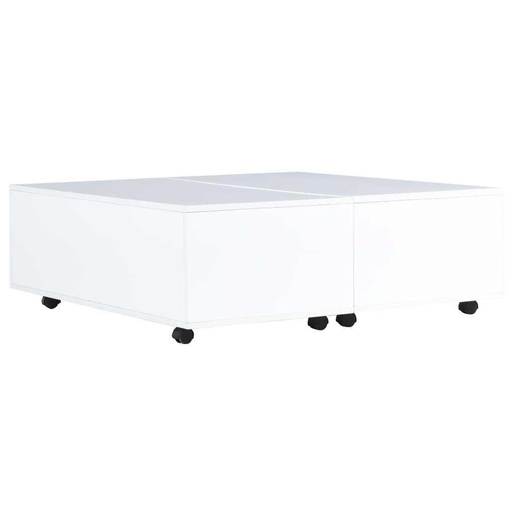 Table basse 100x100x35 cm brillant