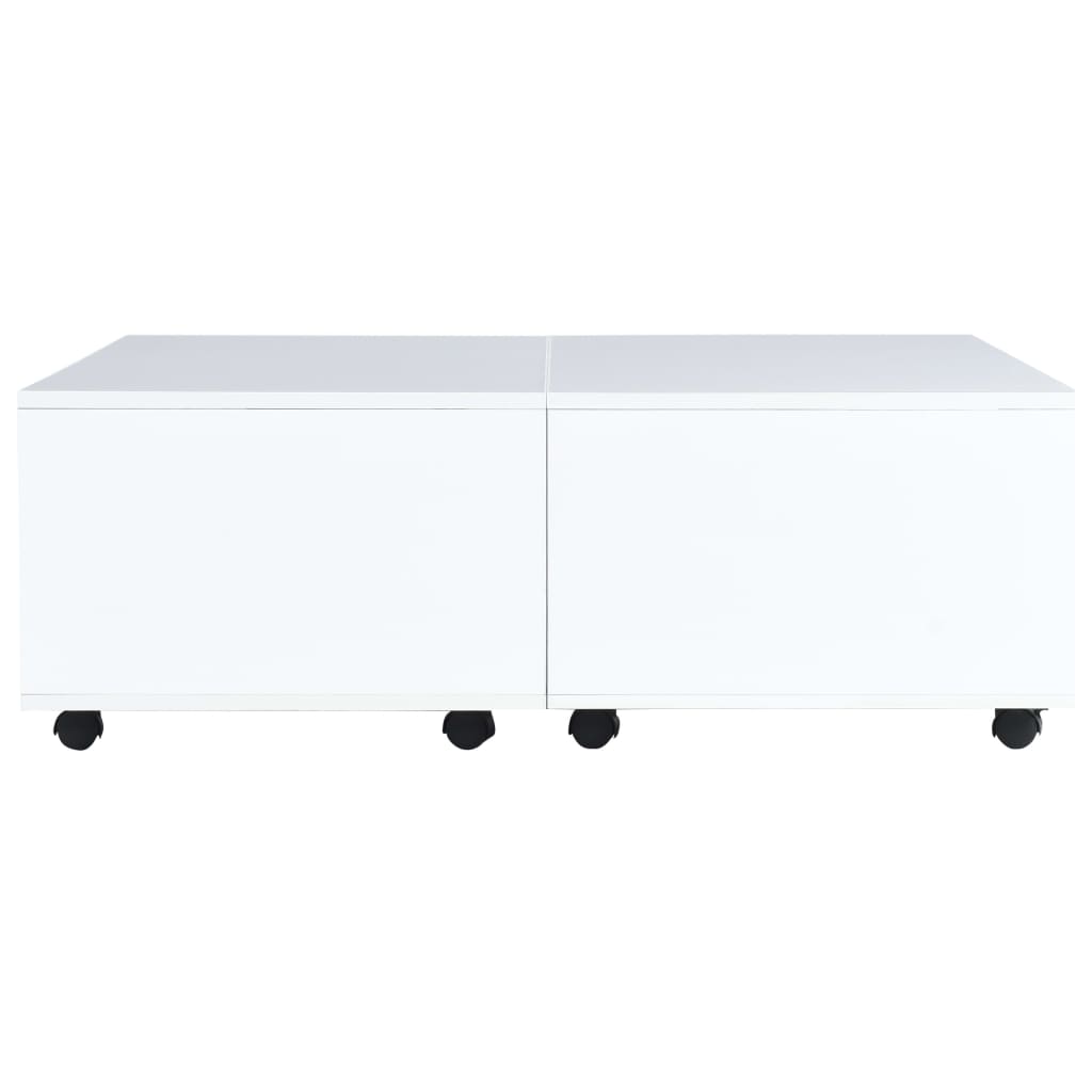 Table basse 100x100x35 cm brillant