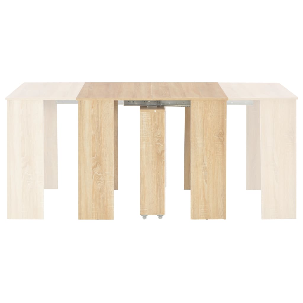 Eettafel verlengbaar 175x90x75 cm hoogglans grijs