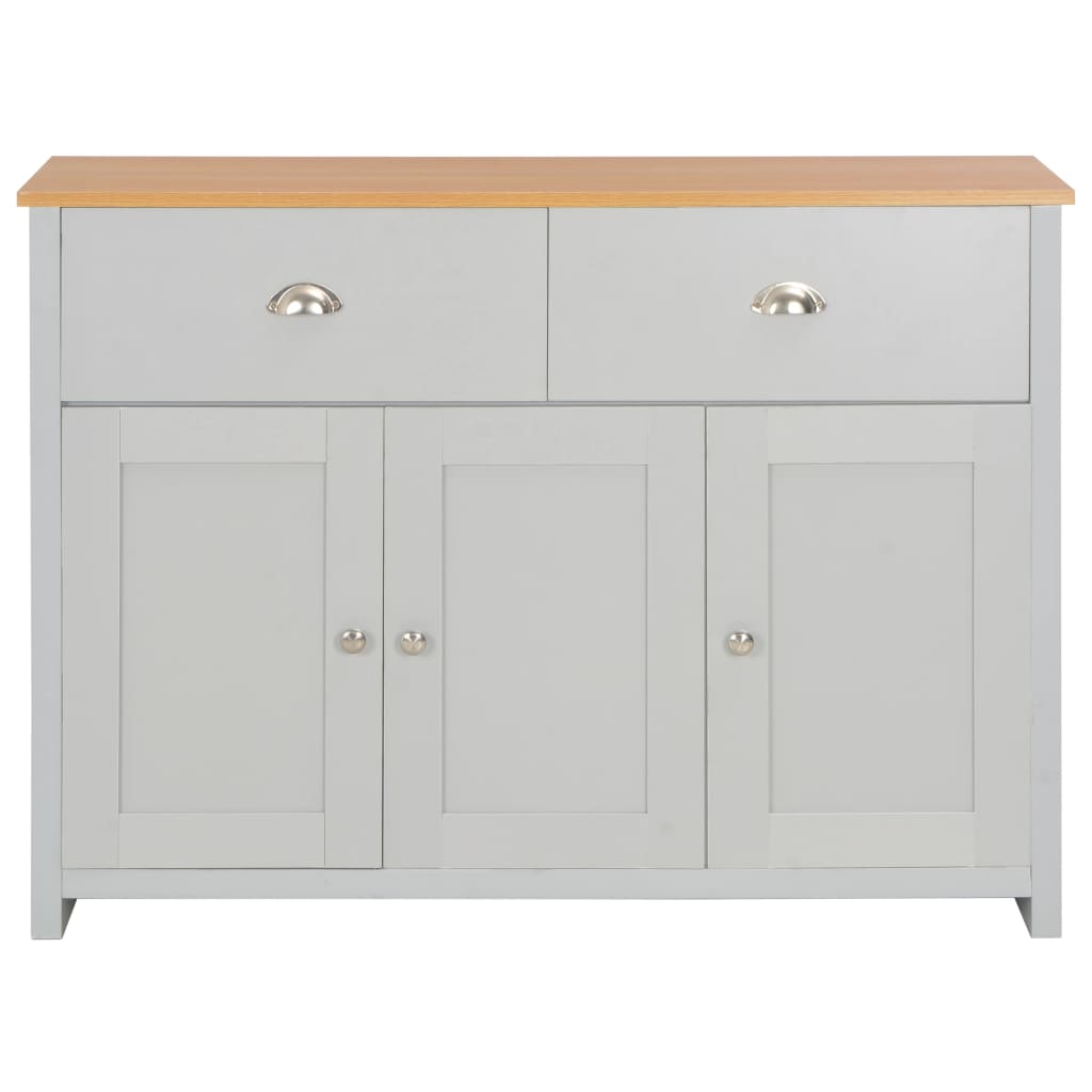 Dressoir 112x35x81 cm grijs