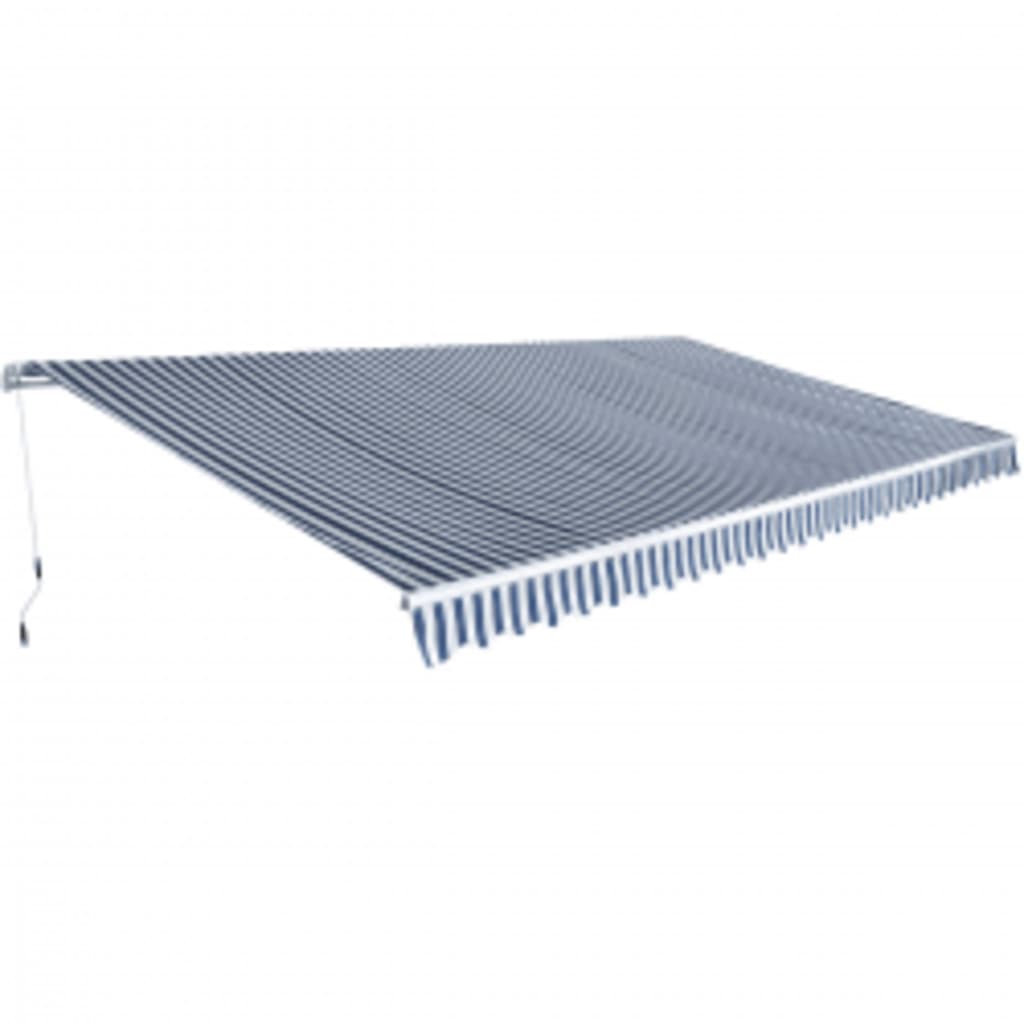 Auvent extensible manuellement 600 cm bleu/