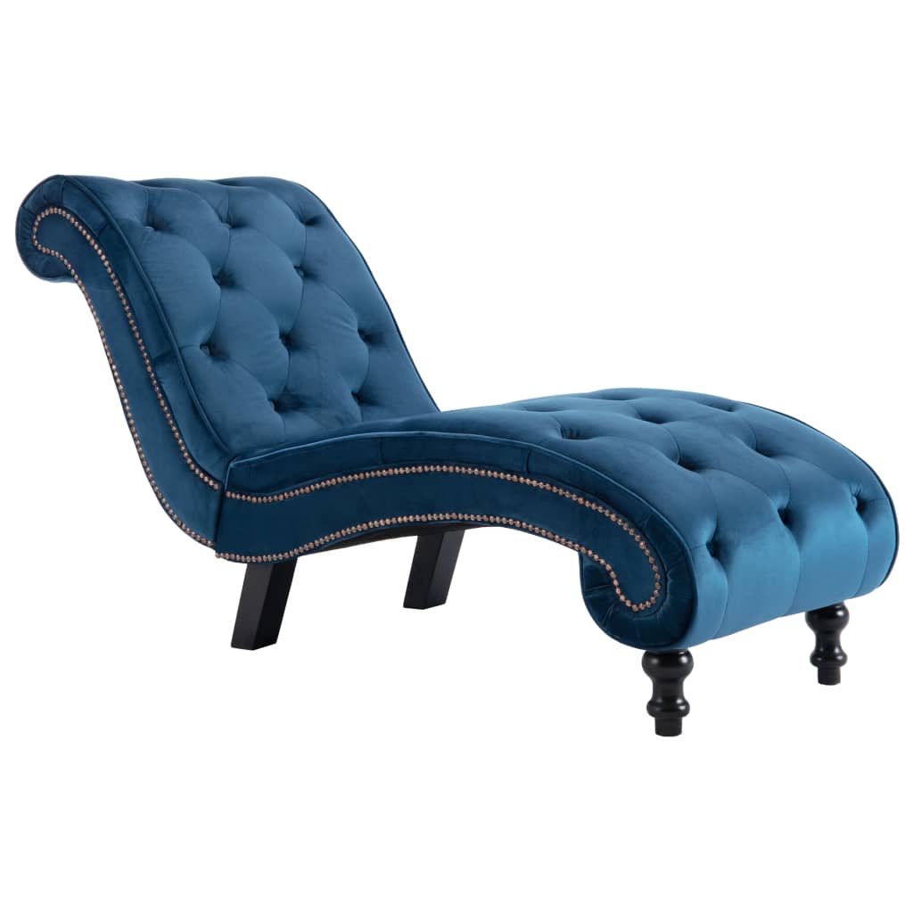 Chaise longue fluweel