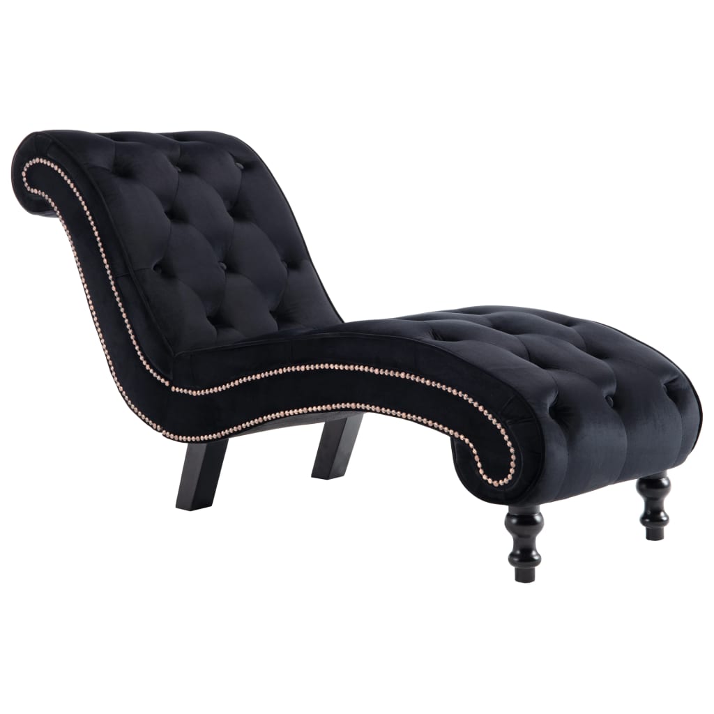 Chaise longue fluweel