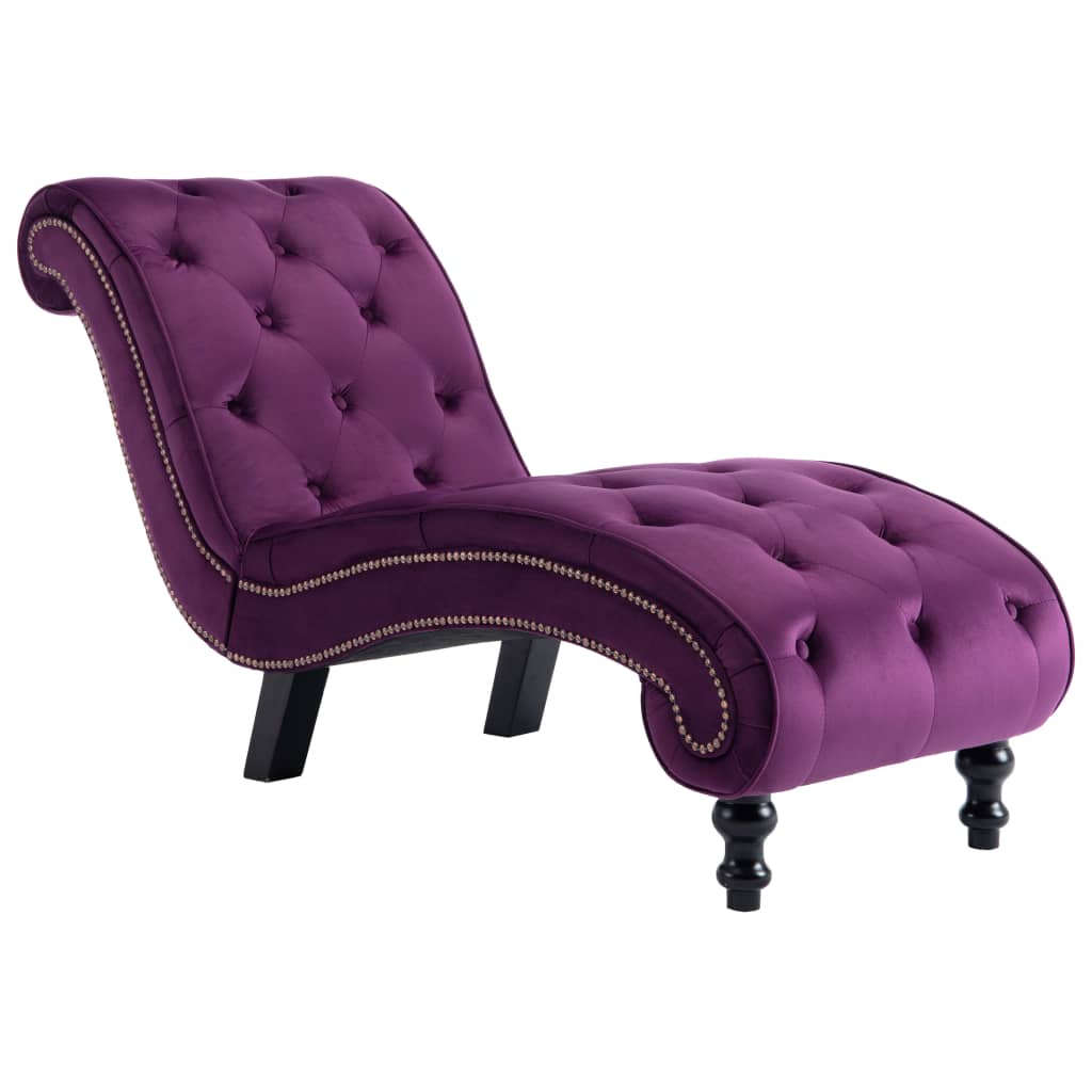 Chaise longue fluweel