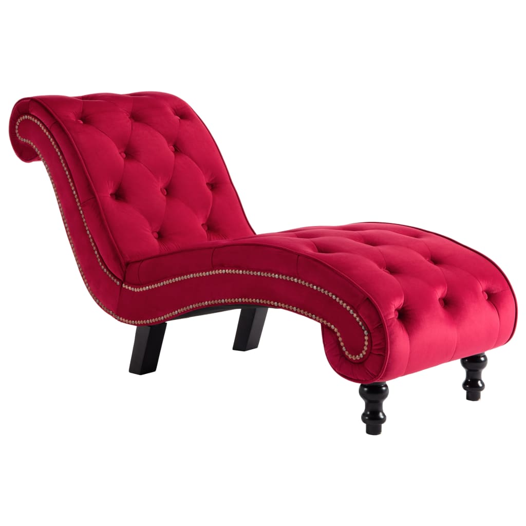 Chaise longue fluweel