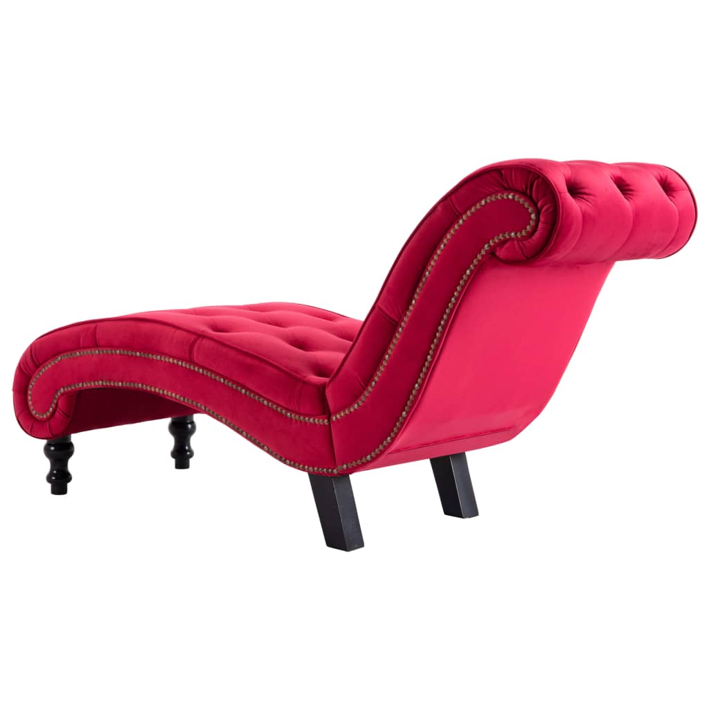 Chaise longue fluweel