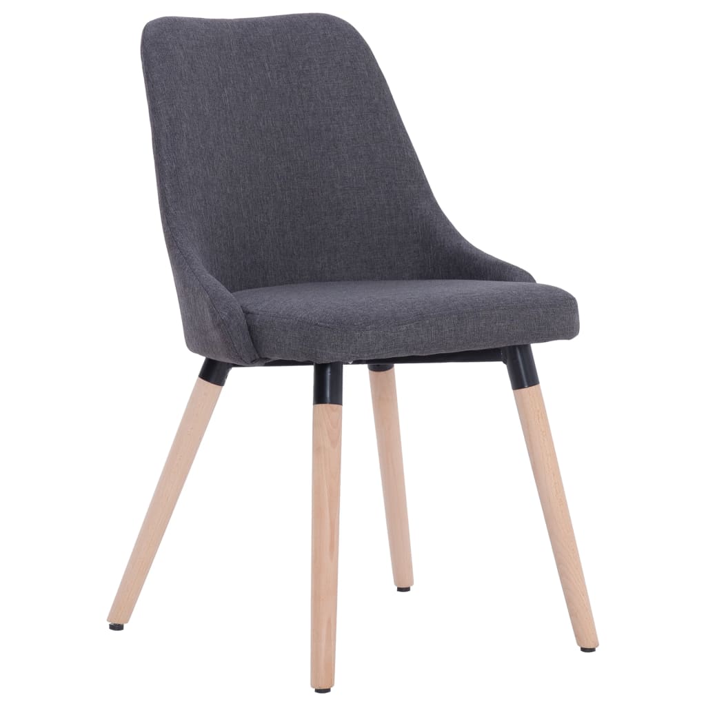 Chaises de salle à manger pivotantes 2 pcs en tissu