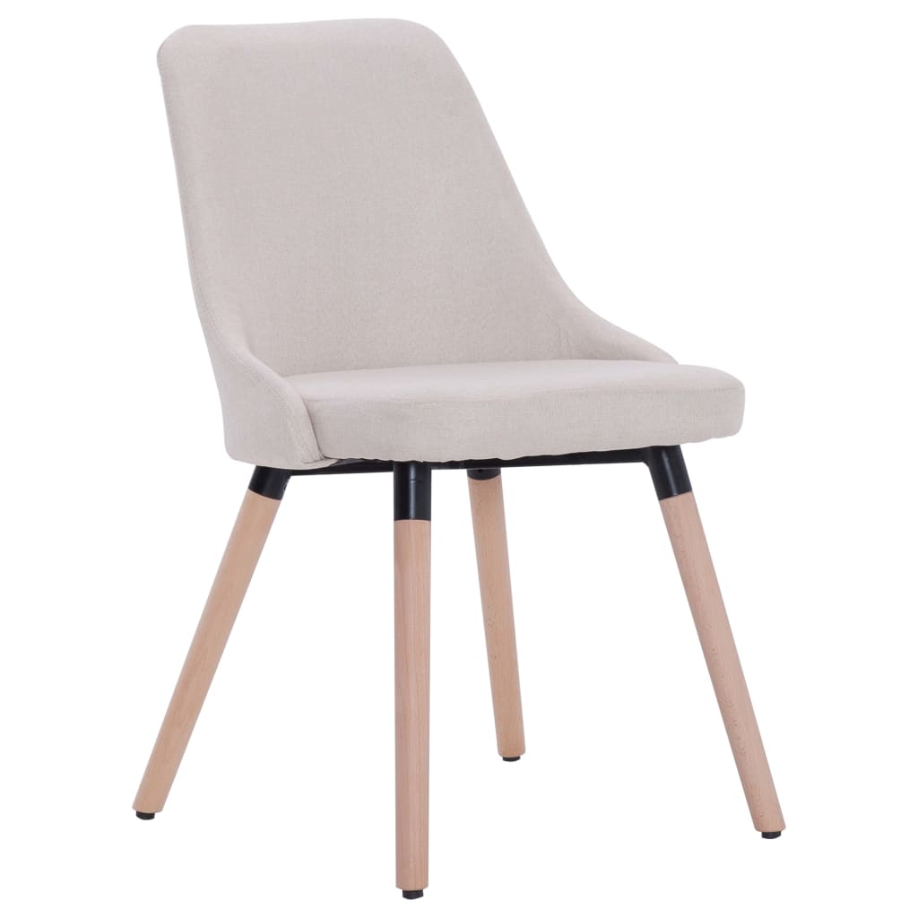 Chaises de salle à manger pivotantes 2 pcs en tissu