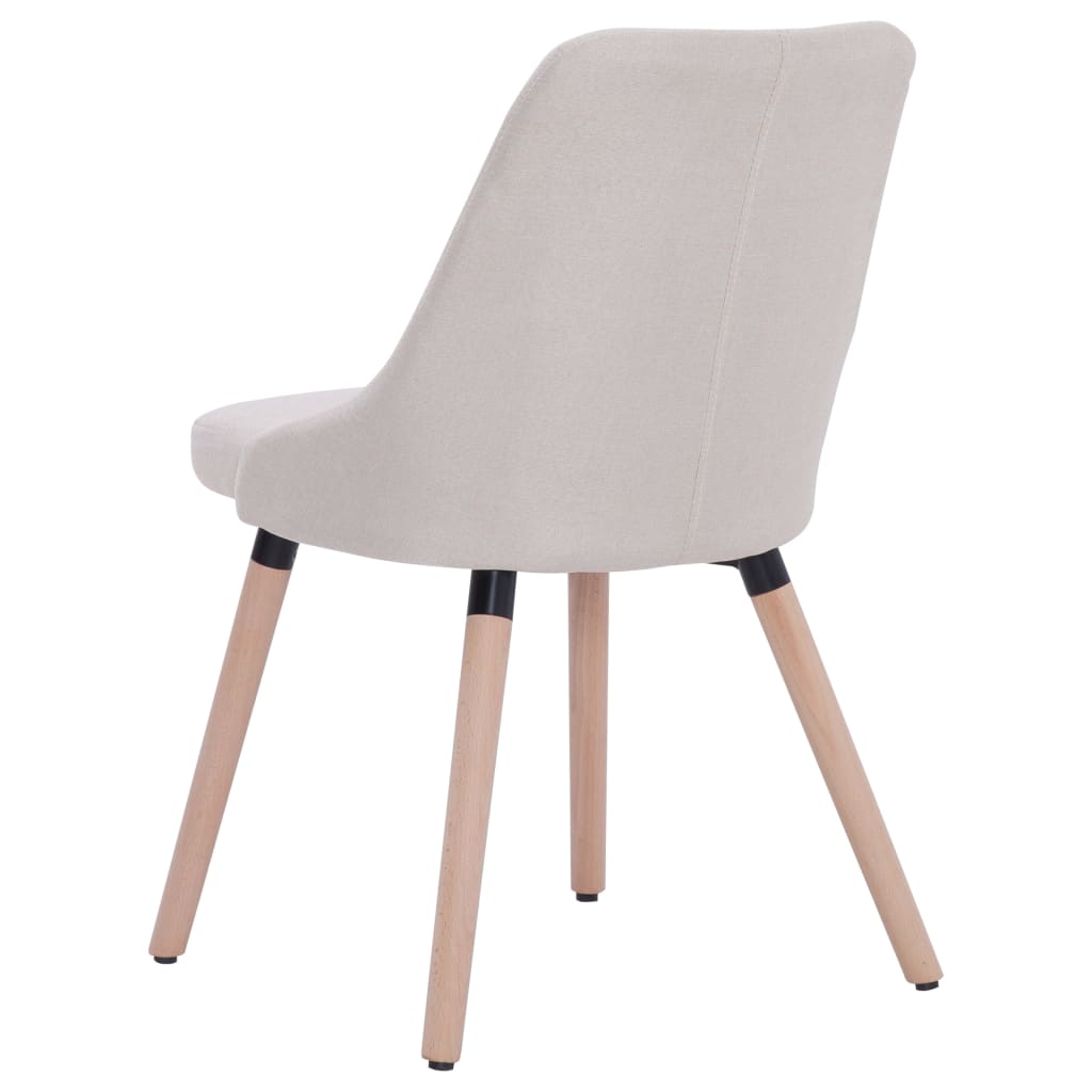 Chaises de salle à manger pivotantes 2 pcs en tissu