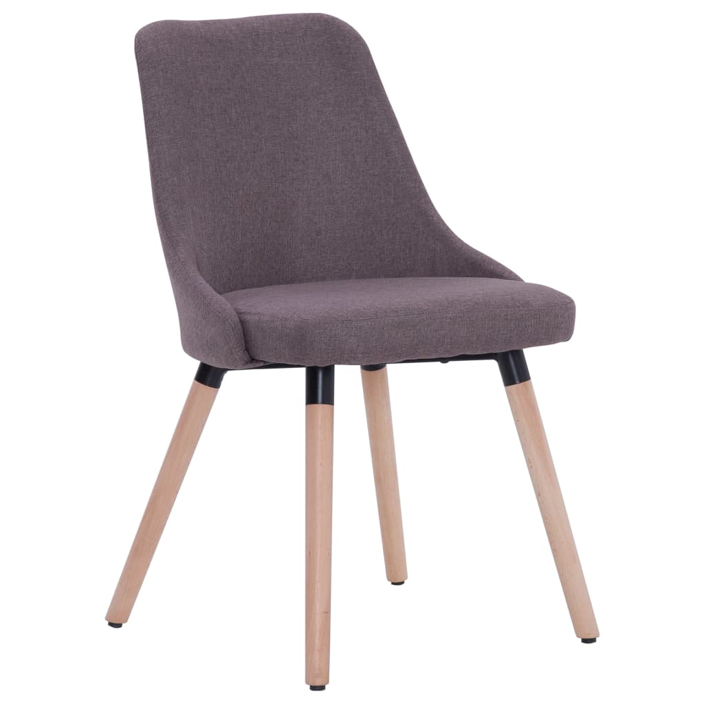 Chaises de salle à manger pivotantes 2 pcs en tissu