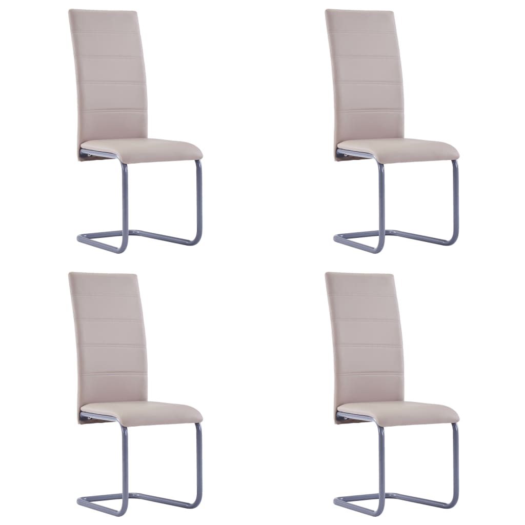 Chaises de salle à manger 4 pcs en cuir artificiel