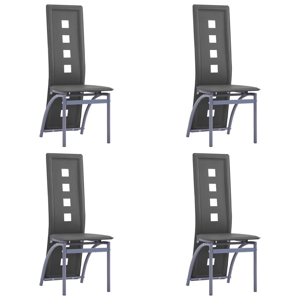 Chaises de salle à manger 6 pcs simili cuir