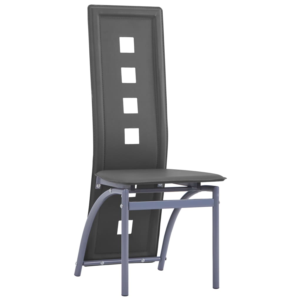 Chaises de salle à manger 6 pcs simili cuir