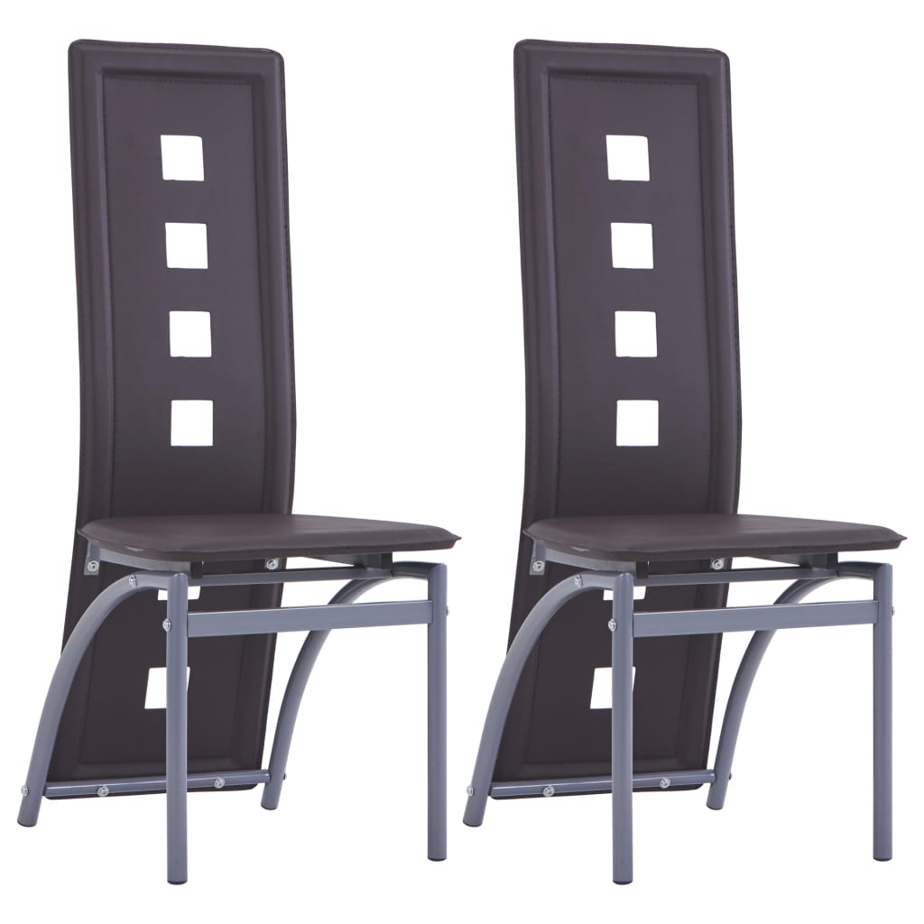 Chaises de salle à manger 6 pcs simili cuir