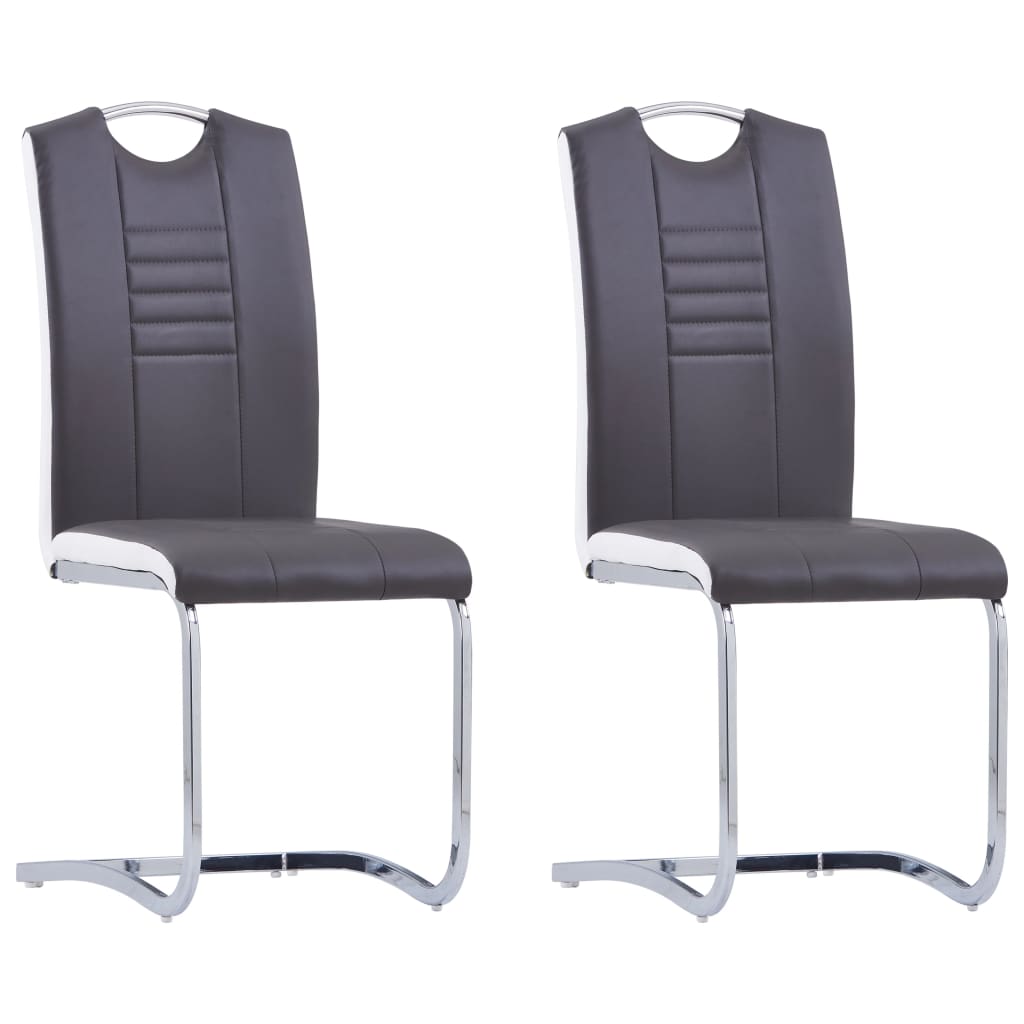 Chaises de salle à manger 2 pcs simili cuir