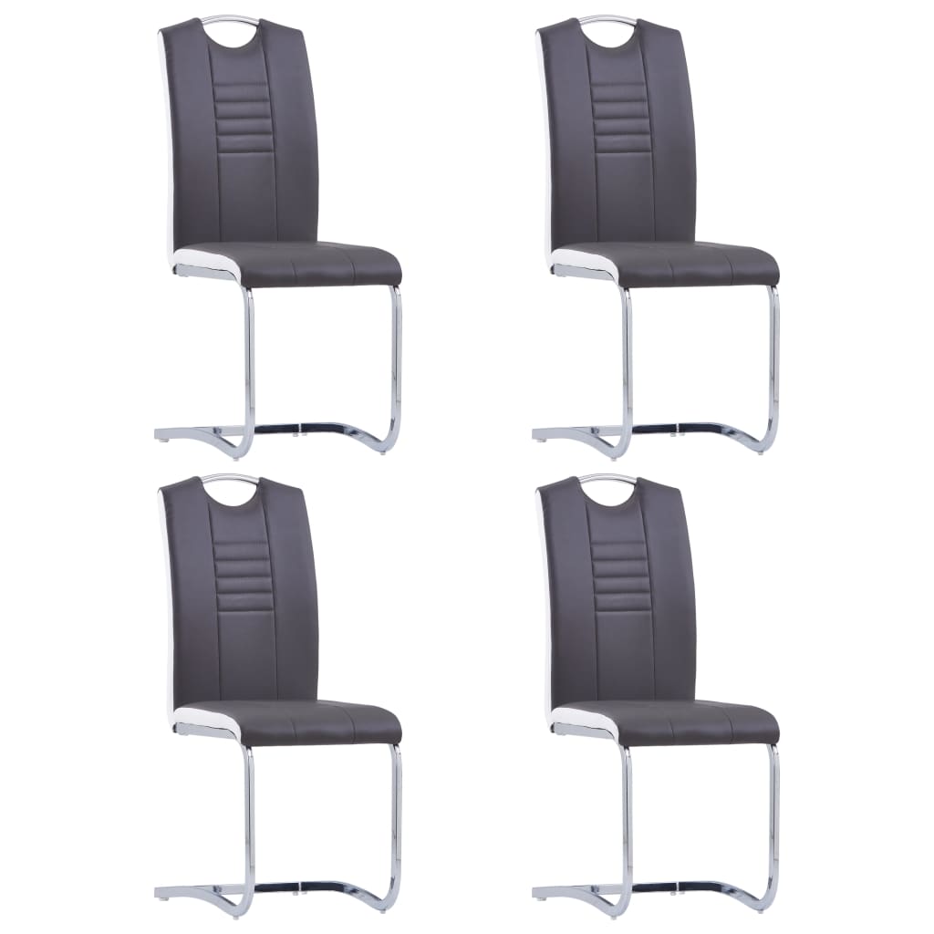 Chaises de salle à manger 2 pcs simili cuir