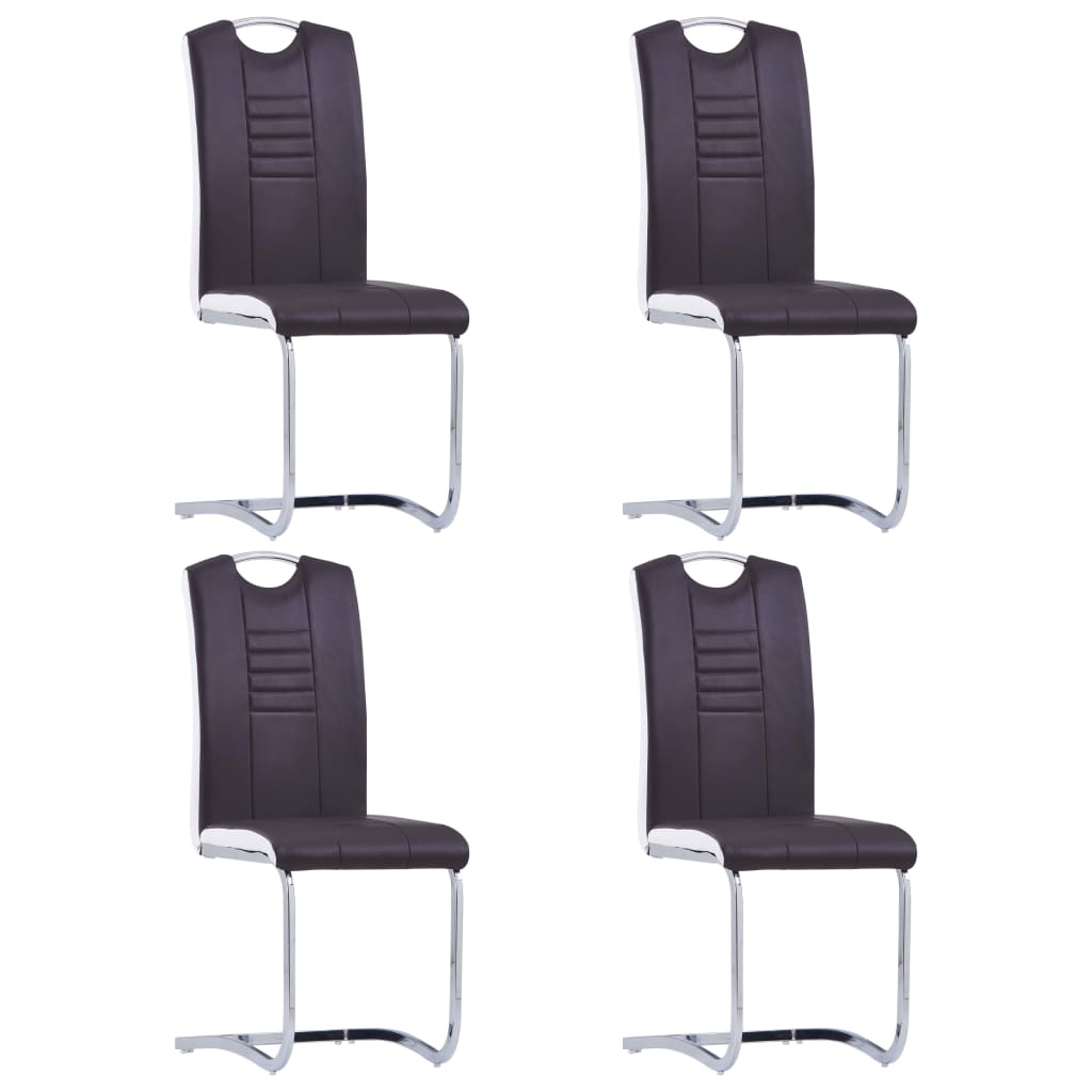 Chaises de salle à manger 2 pcs simili cuir