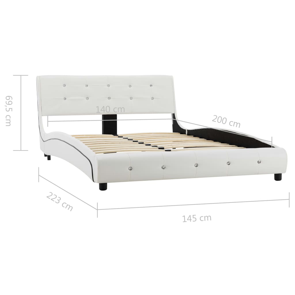 Bedframe kunstleer 140x200 cm