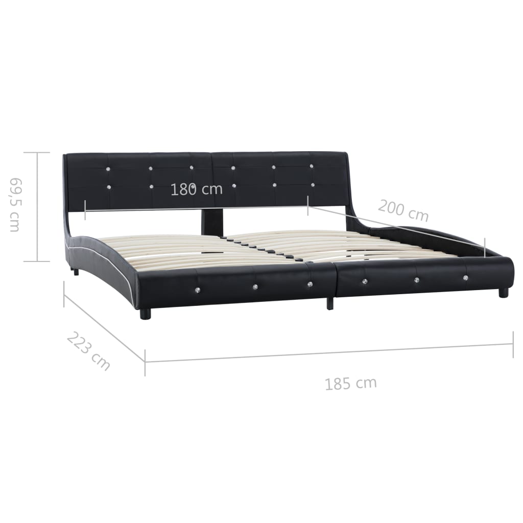 Bedframe kunstleer 140x200 cm