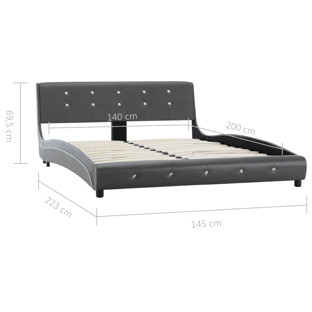 Bedframe kunstleer 140x200 cm