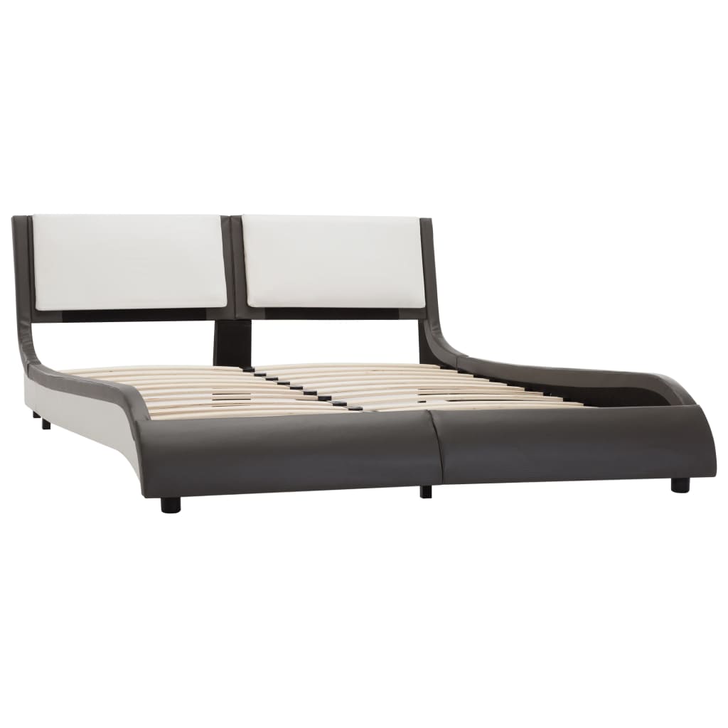 Bedframe met LED kunstleer 90x200 cm