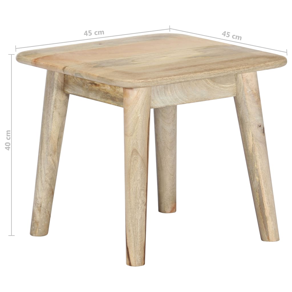 Table basse 45x45x40 cm en manguier massif