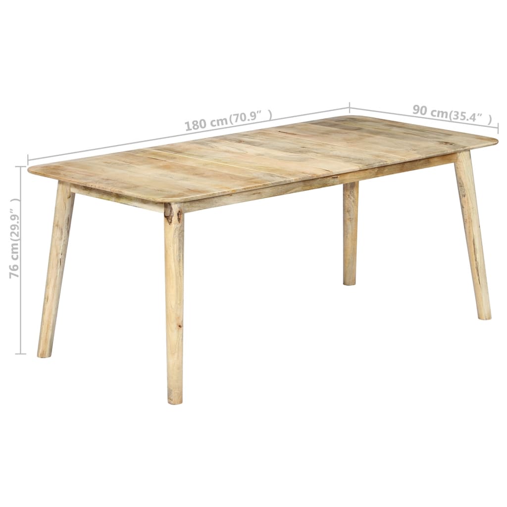 Table à manger 112x52x76 cm en bois de manguier massif