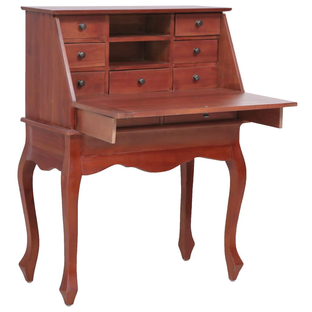 Secretaire 78x42x103 cm massief mahoniehout