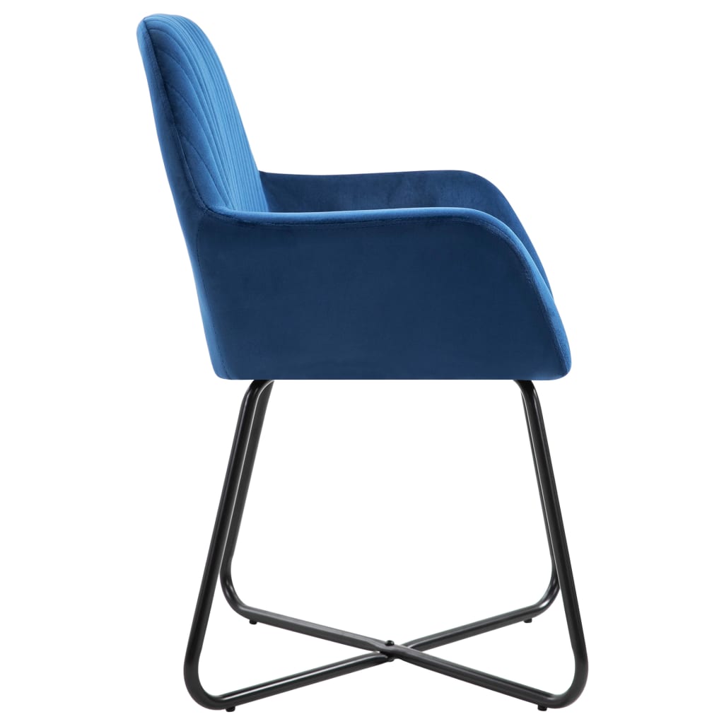 Eetkamerstoelen 2 st fluweel