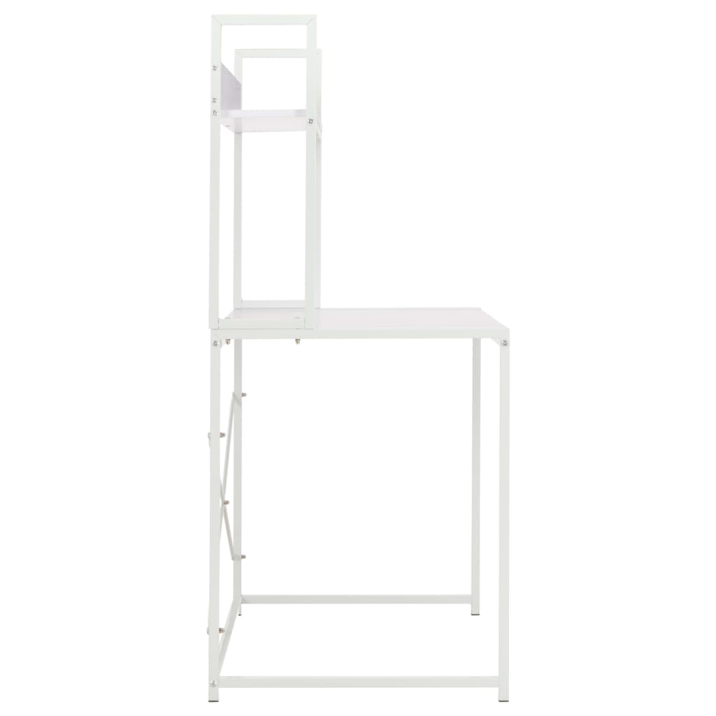 Bureau d'ordinateur 120x72x70 cm blanc