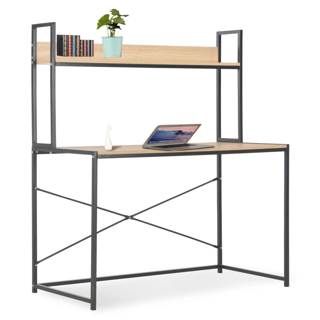 Bureau d'ordinateur 120x72x70 cm blanc