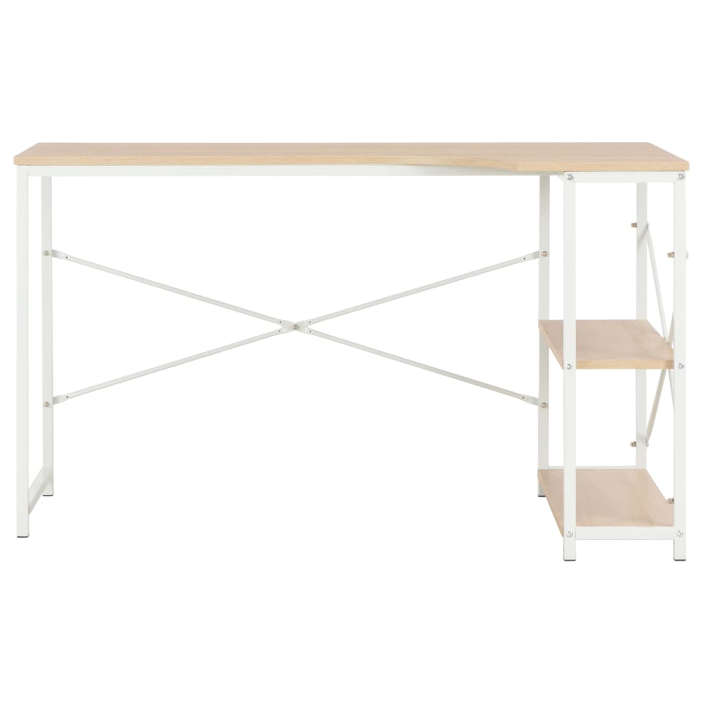 Bureau d'ordinateur 120x72x70 cm blanc