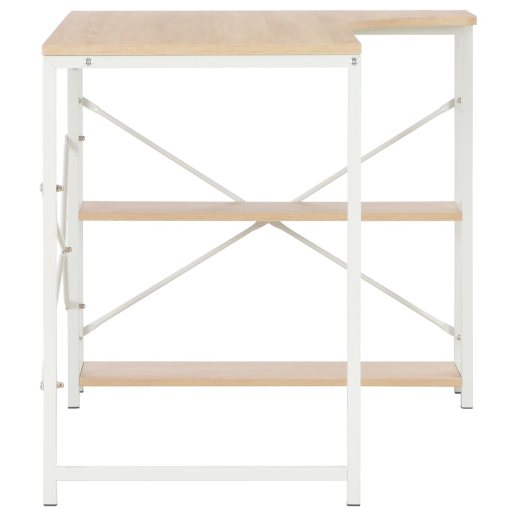 Bureau d'ordinateur 120x72x70 cm blanc