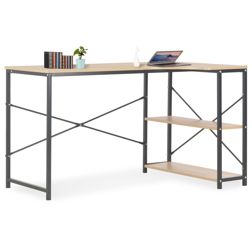 Bureau d'ordinateur 120x72x70 cm blanc