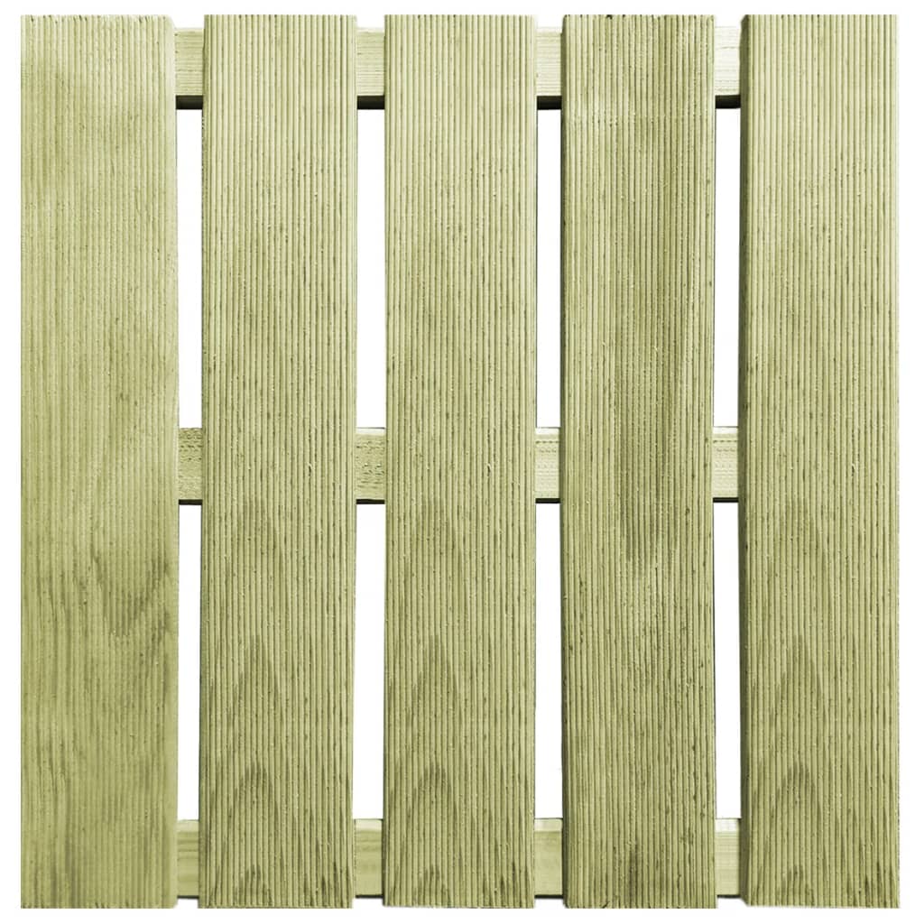 12 st Terrastegels 50x50 cm hout groen