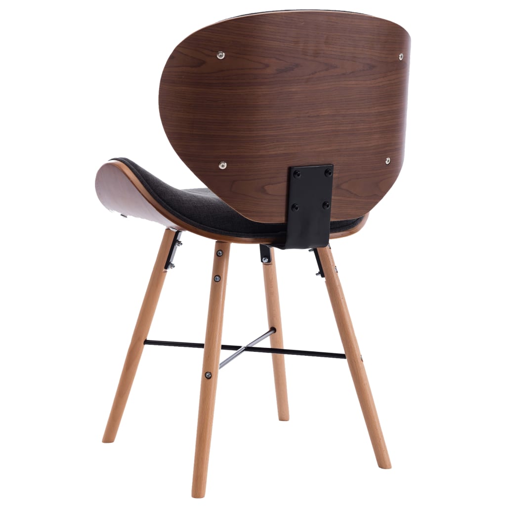 Eetkamerstoelen 6 st gebogen hout kunstleer