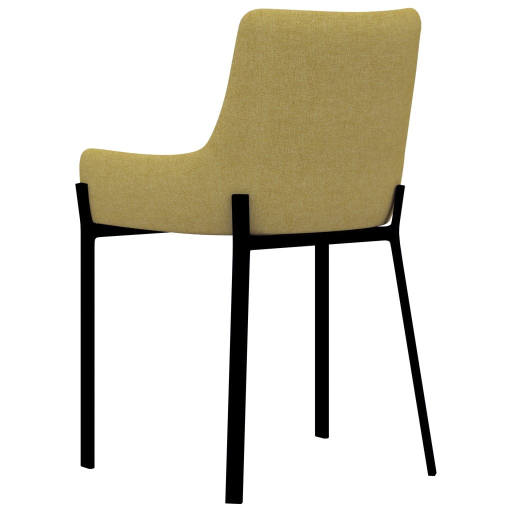 Chaises de salle à manger 2 pcs en tissu couleur crème