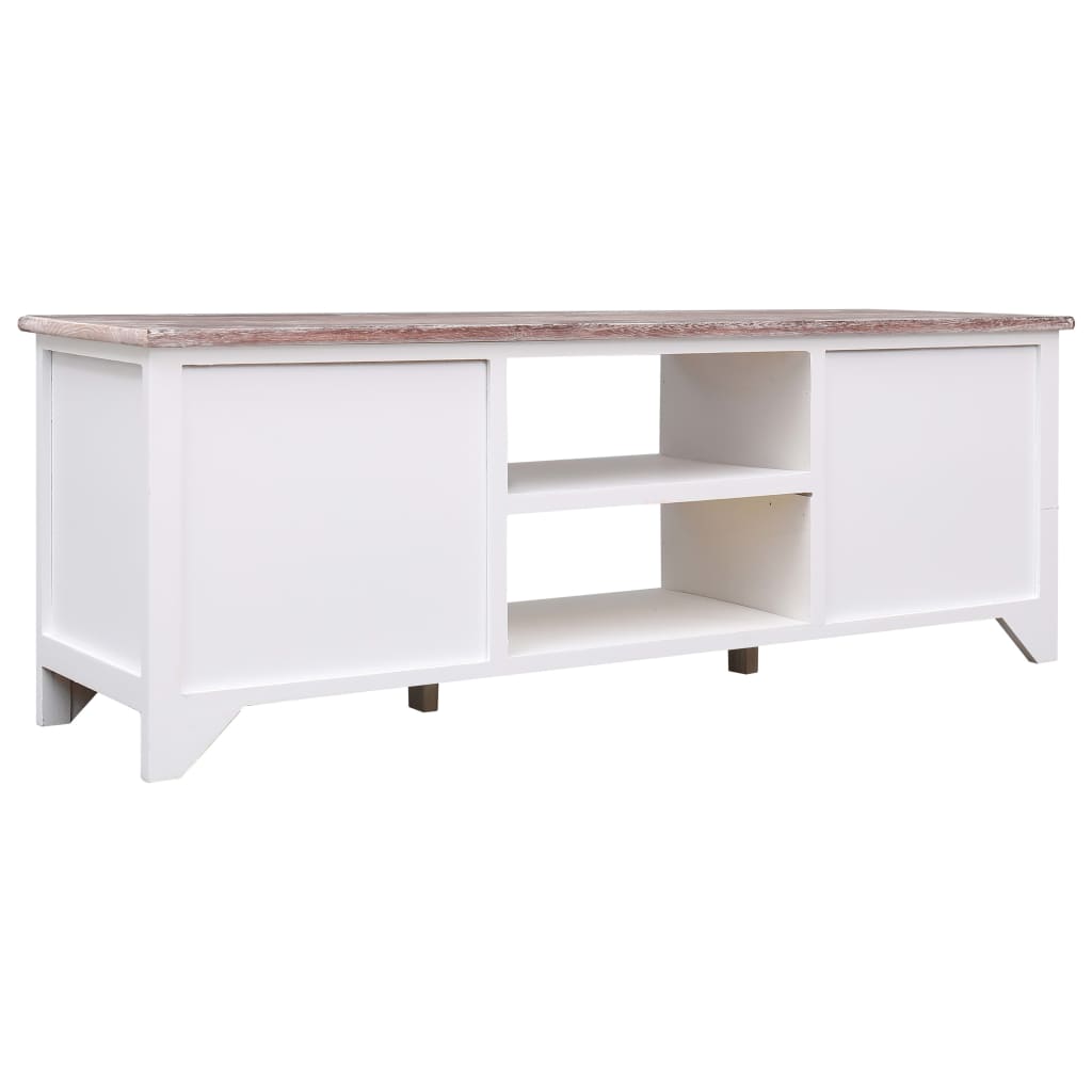 Tv-meubel 115x30x40 cm paulowniahout grijs